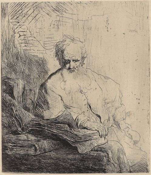 Rare Rembrandt Van Rijn St. Paul Heliogravure 1883