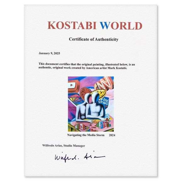 Navigating the Media by Kostabi