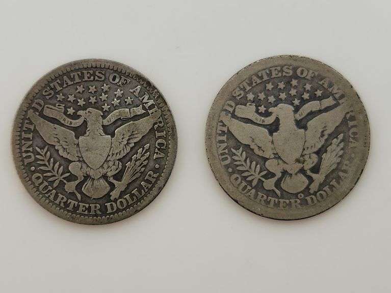 1901 & 1902 O Barber Quarters, Circulated