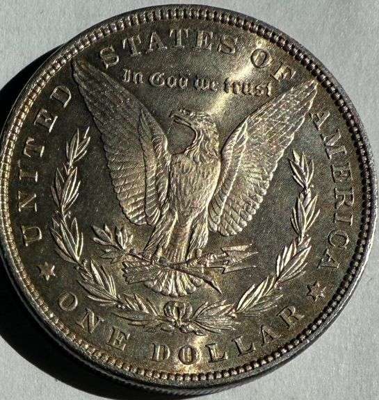 Toned 1898 Gem BU Morgan Dollar