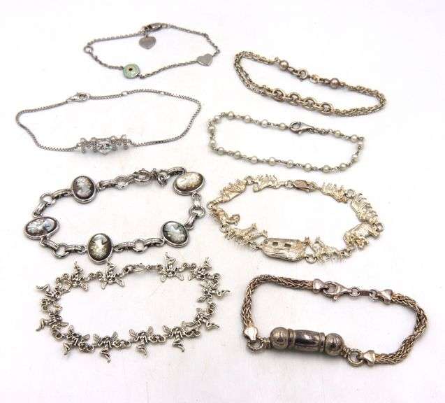 Group lot of Vintage 925 sterling silver earrings