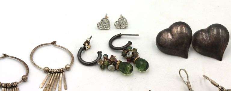 Group lot of Vintage 925 sterling silver earrings