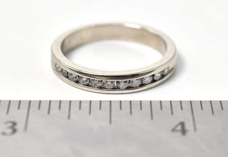 Incredible Diamond Wedding Band in 10K White Gold