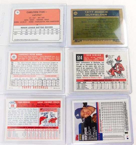 6 Topps Archives Baseball Stars Cards