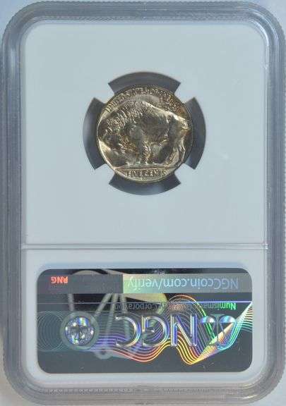 Gem BU 1938-D over 'D' Buffalo Nickel. NGC MS65