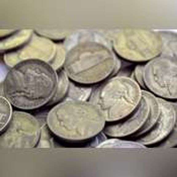 50 Assorted Silver WW11 Nickels.