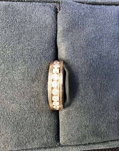 MEN’S 14K ROSE GOLD NATURAL DIAMOND WEDDING BAND