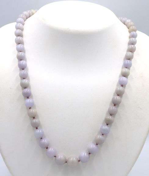 Amethyst beaded necklace