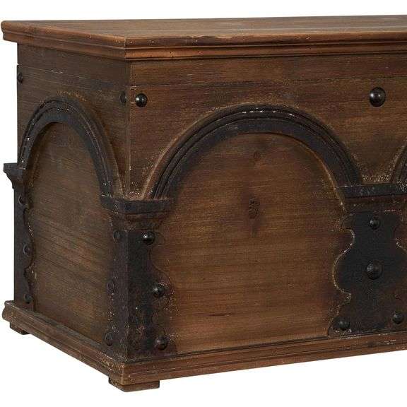Wooden Arch Storage Trunk