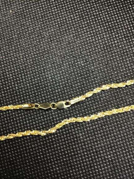 14K YELLOW GOLD ROPE CHAIN
