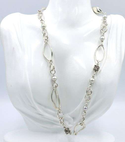 Michael Dawkins pearl necklace in 925 sterling silver
