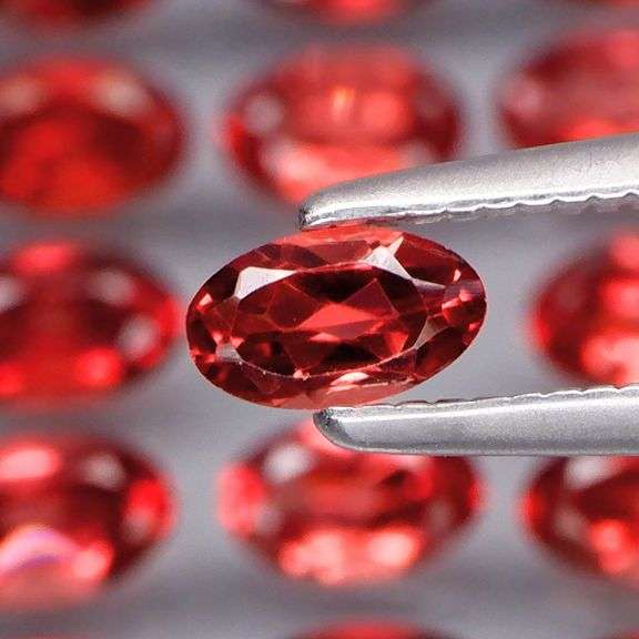 Premium 7.53ct real Padparadscha Mozambique Garnet set!