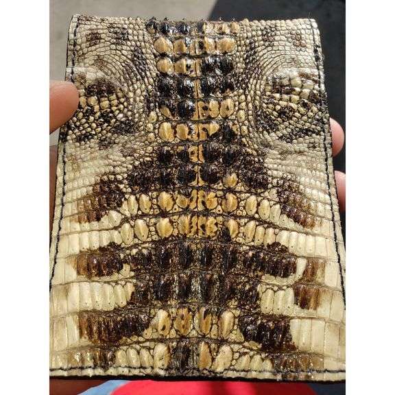 Alligator Skin Leather Wallet