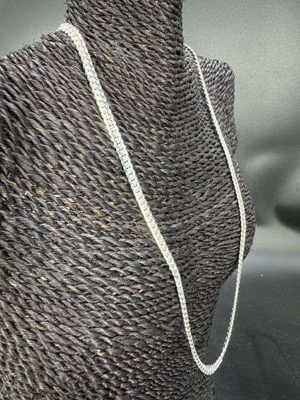 Italian 925 Sterling Silver Tight Miami Link Cuban Chain 24" Necklace