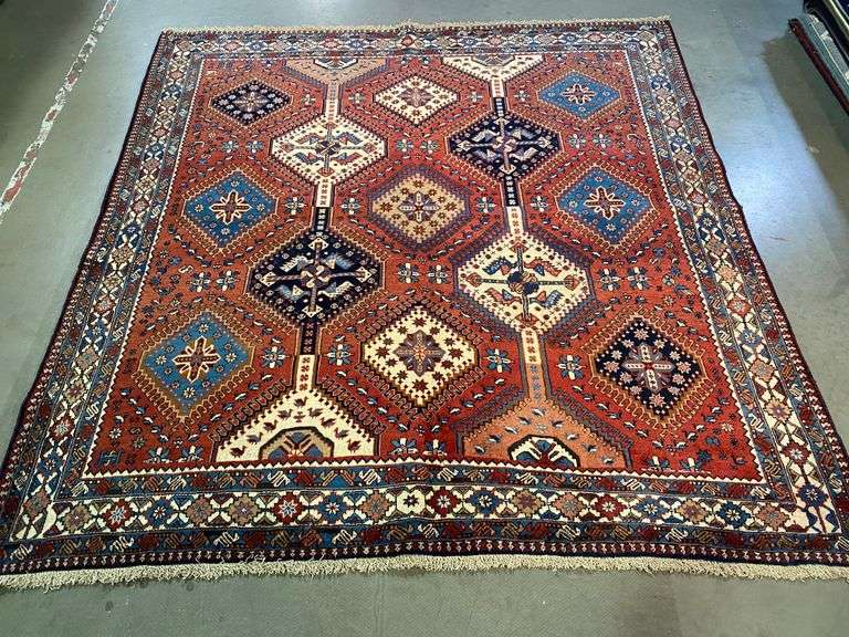 Fine Persian Yalameh Rug 6.3x6.6