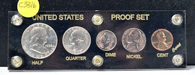 1958 United States Proof Set - Capital Plastics Case