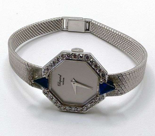 Stunning Vintage Chopard Ladies Watch With Diamonds and Sapphires