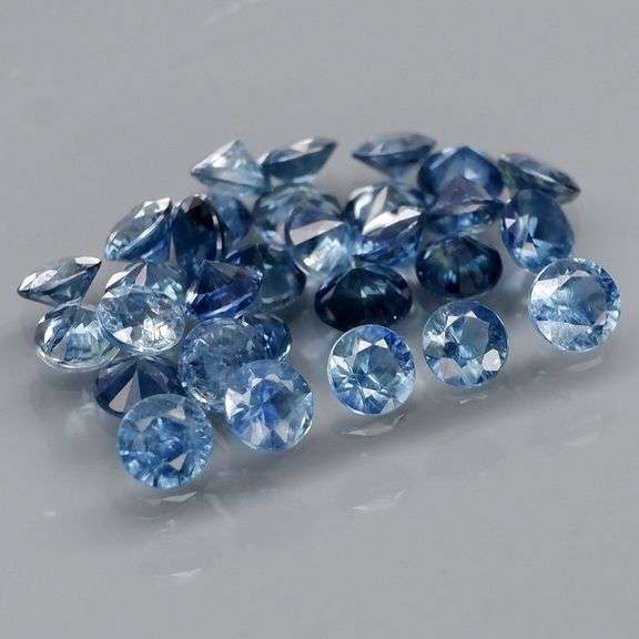Collectors top sapphire blue 2.94ct Sapphire set