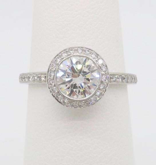Platinum Ritani Diamond Engagement Ring
