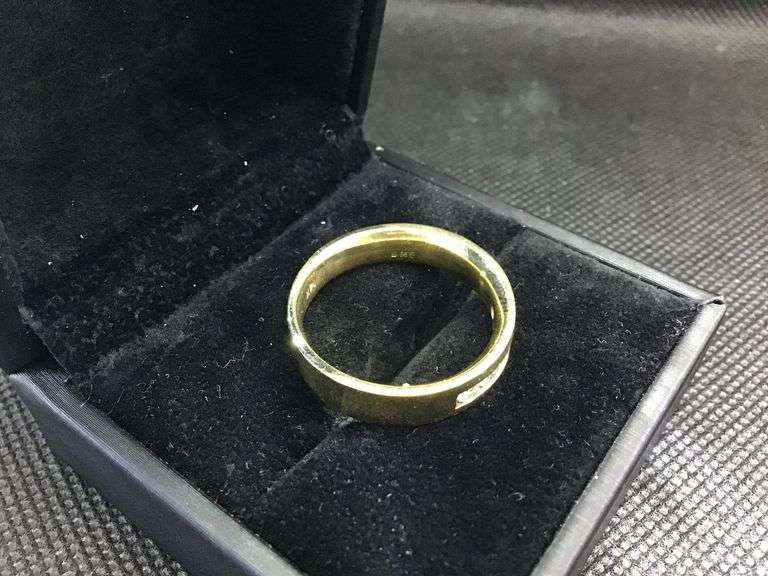 MEN’S 14K YELLOW GOLD NATURAL DIAMOND WEDDING BAND