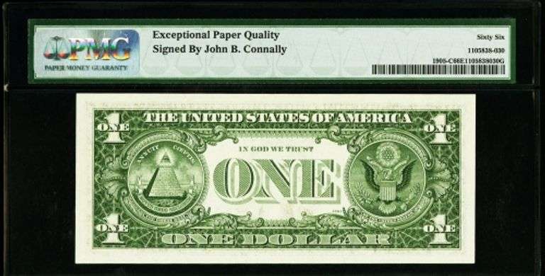Superb Crisp 1969B $1 Note Philadelphia Courtesy Autograph & Scarce Low Serial Number 00000194!