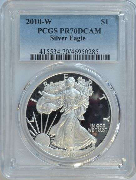 Flawless PCGS PR70DCAM 2010-W $1 Silver Eagle