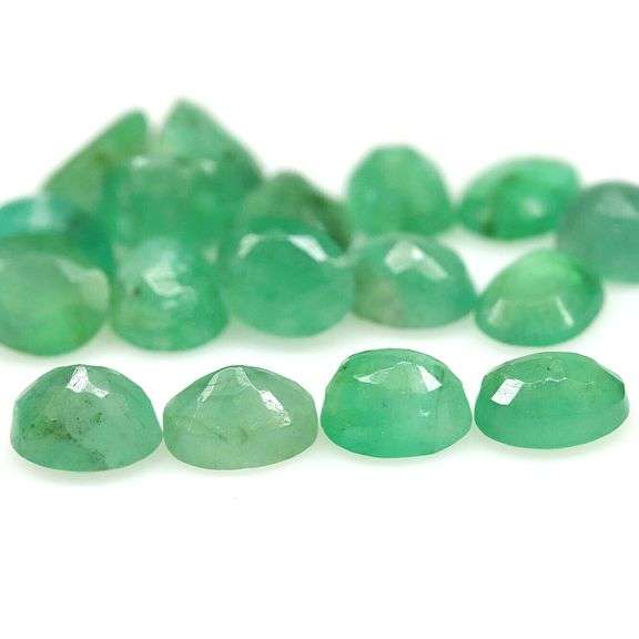 Heavy 7.28ct 17 piece Zambian Emerald set