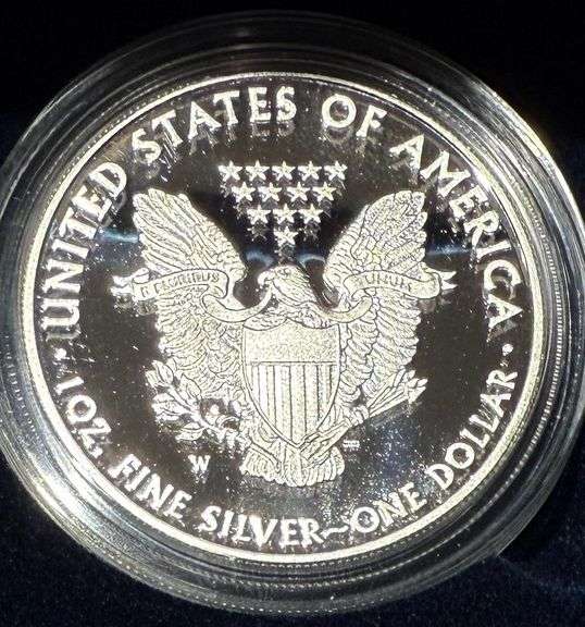 2012 Proof Silver Eagle W Box & Paper