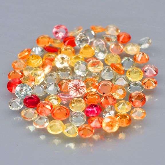Vivid and glittering 6.88ct Songean Sapphire set