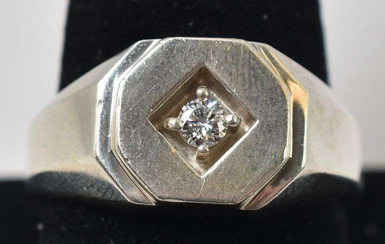 CZ Gemstones Men's Ring in Sterling Silver