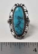 Turquoise Gemstone Ring in Sterling Silver