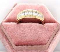 Gent's 10kt Yellow gold 0.85ctw channel set diamond band