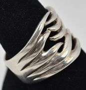 Wide Band Ring in Sterling Silver