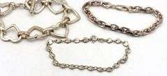 Vintage 925 sterling silver group lot of 4 bracelets