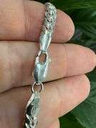 Italian 925 Sterling Silver Tight Miami Link Cuban Chain 24" Necklace