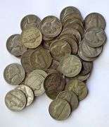 50 Assorted Silver WW11 Nickels.