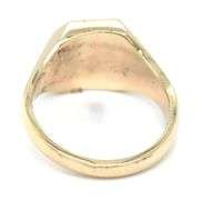 Gent's 14kt yellow gold pyramid and palm tree ring