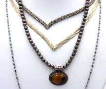 Group lot of 4 Vintage 925 sterling silver necklaces
