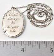 Angel Themed Pendant with CZ Gemstone Necklace in Sterling Silver