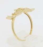 Adorable Double Flower Diamond Ring in 18k Gold