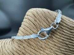 Italian Sterling Silver 925 7" Diamond Cut Cardano Bracelet
