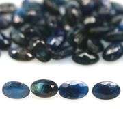 Glistening 12.40ct deep blue Sapphire set