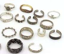 Group lot of Vintage 925 sterling silver rings