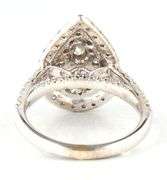 2.00ctw Pear and Round Diamond Double Frame Cluster Ring in 14K