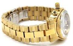 Renato Colleziioni T-Rex grand diver quartz limited edition diamond accent gold tone watch