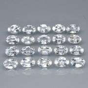 Matched! 20 piece 11.25ct full fire white Topaz set