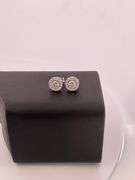 CERTIFIED BRAND NEW 14K WHITE GOLD DIAMOND STUDS
