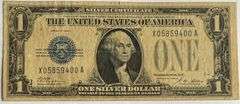 Near Unc $1 1928A Funny Back Silver Certificate