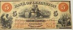 $5 Bank of Lexington North Carolina May 1860 Note