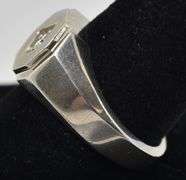 CZ Gemstones Men's Ring in Sterling Silver